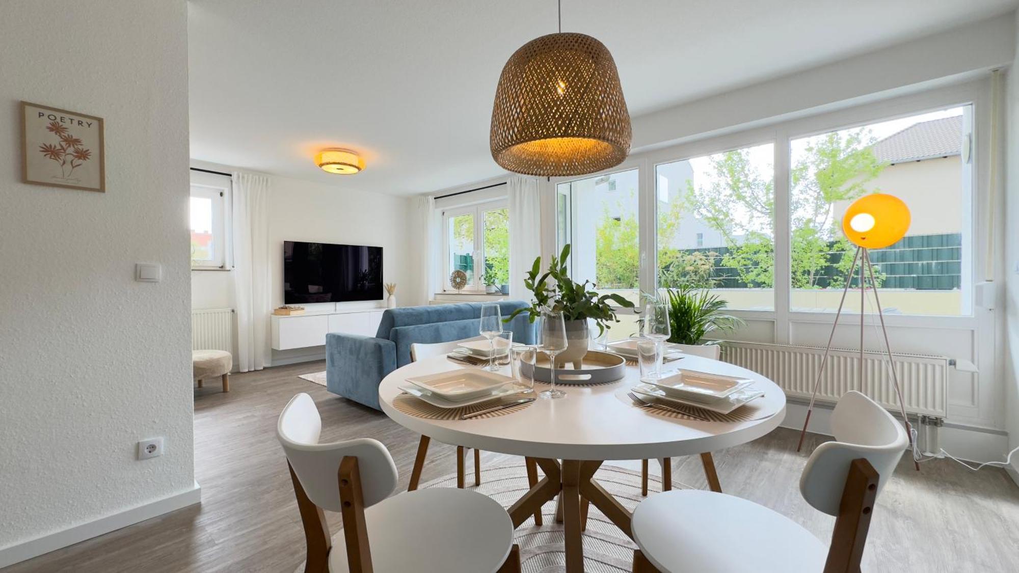 Fewo Am Park - 4P, Boxspringbett, Balkon, Smarttv, Gesundbrunnen, Familienfreundlich Halle  Kültér fotó