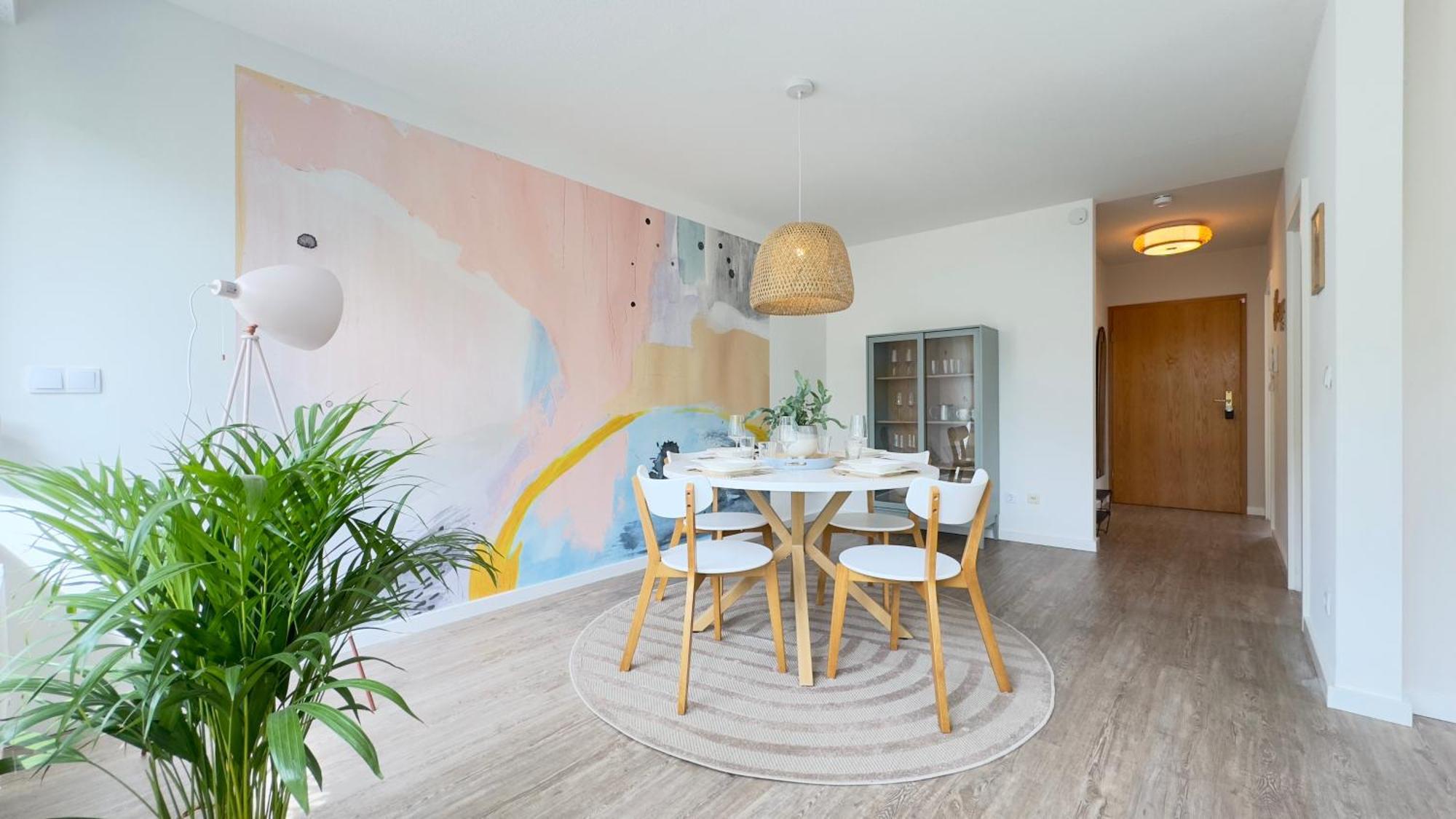 Fewo Am Park - 4P, Boxspringbett, Balkon, Smarttv, Gesundbrunnen, Familienfreundlich Halle  Kültér fotó